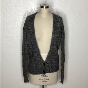 United Colors Of Benetton grey knit cardigan S